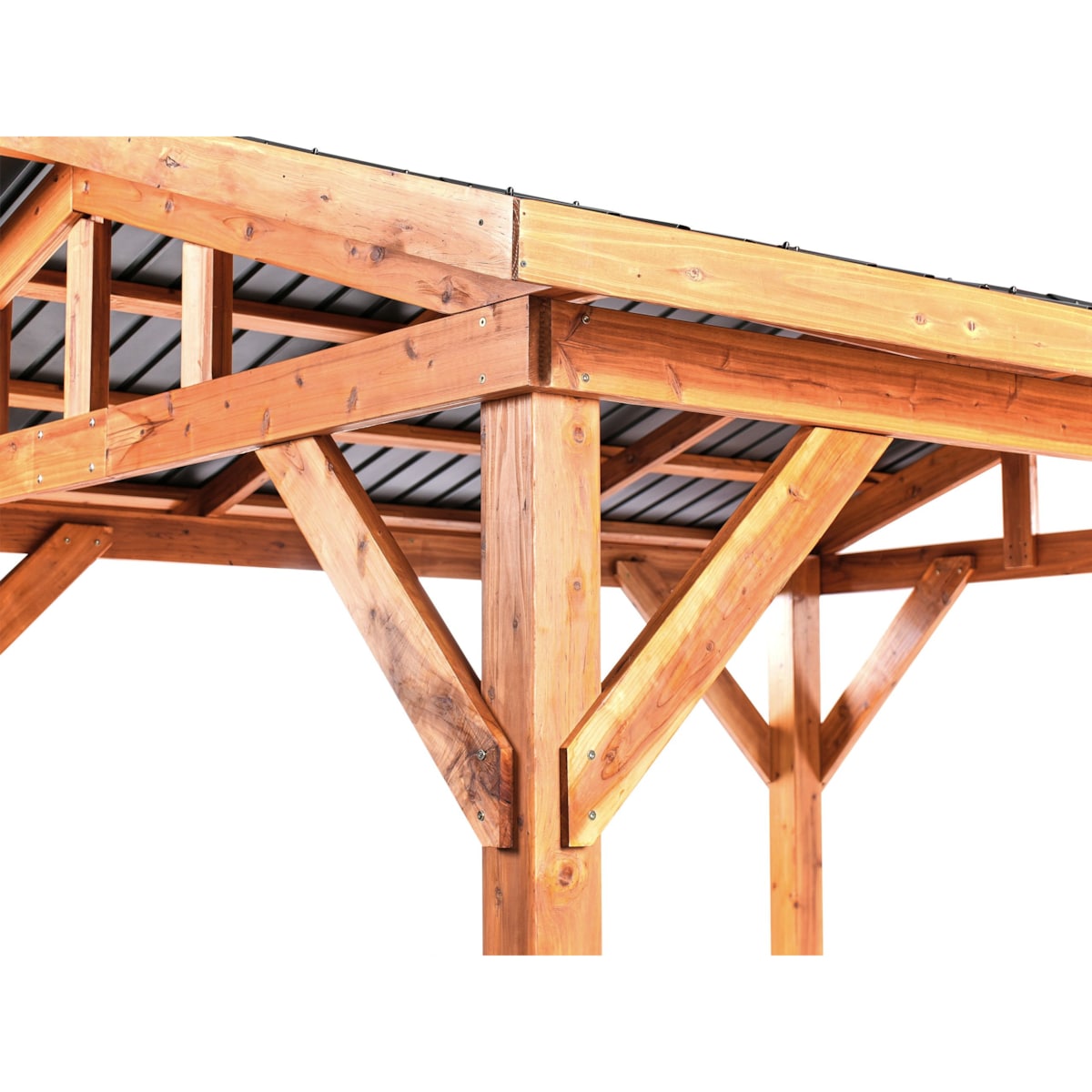 Pawilon ogrodowy 296 x 350 cm jasne drewno SECCHIA