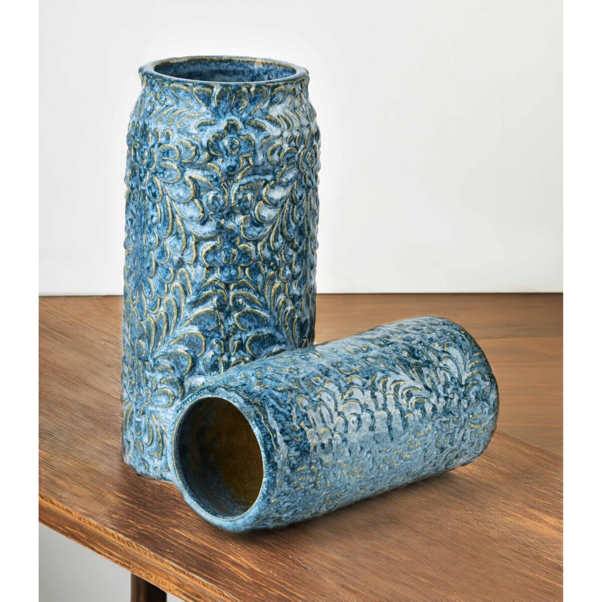 YANDA BLUE Wazon 8,5XH21CM