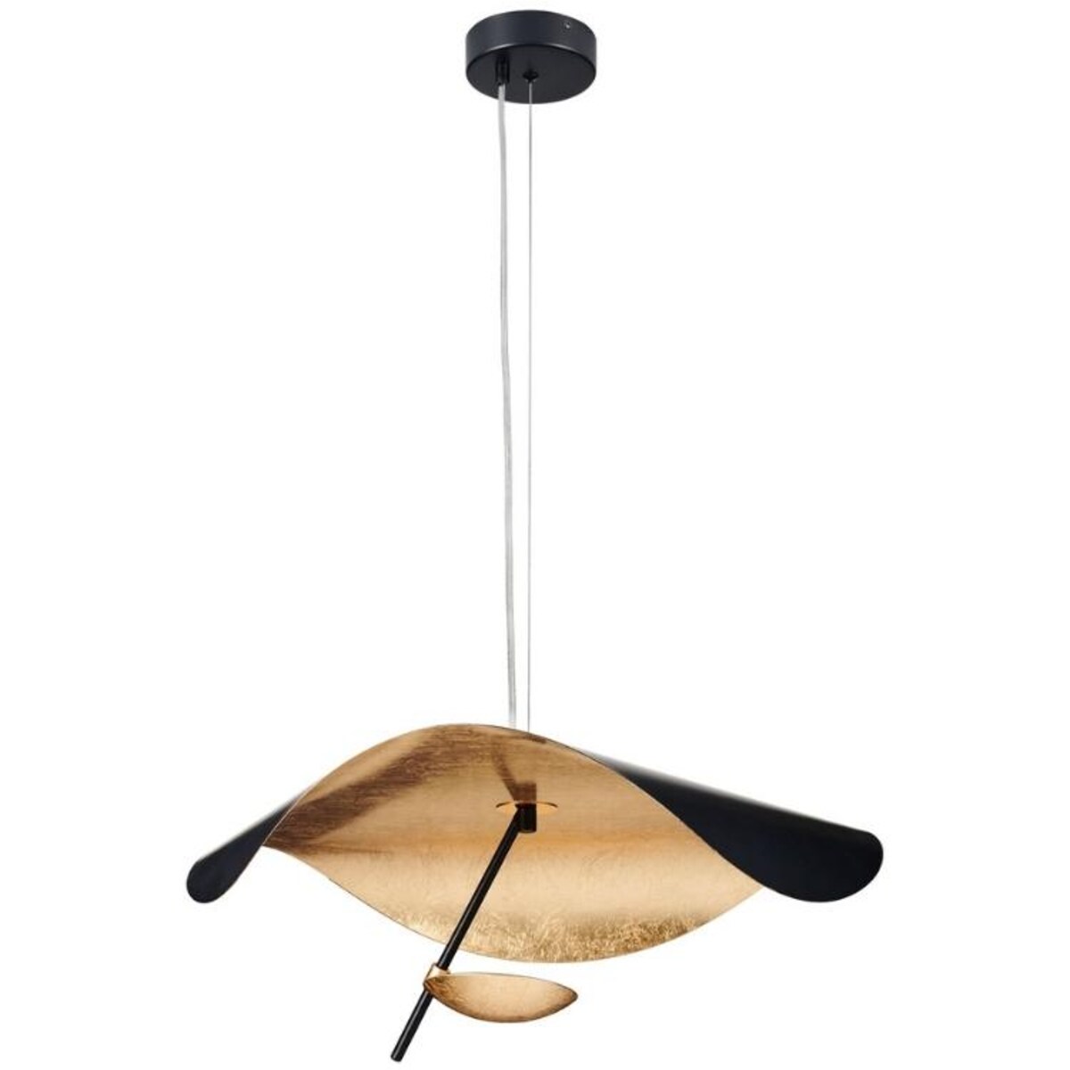 Designerska lampa wisząca Enigma ST-8821P-60 Step LED 13 czarna złota