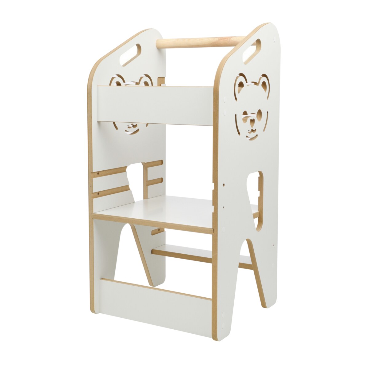 Pomocnik kuchenny dla dzieci biały helper regulowany MDF drewno Verk.design