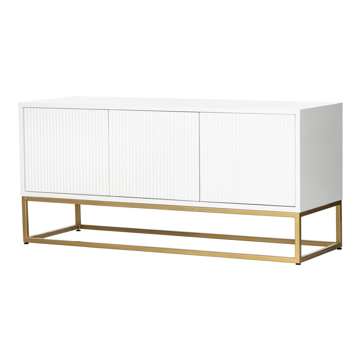 Komoda Wavy white, 130,5 x 45 x 61 cm