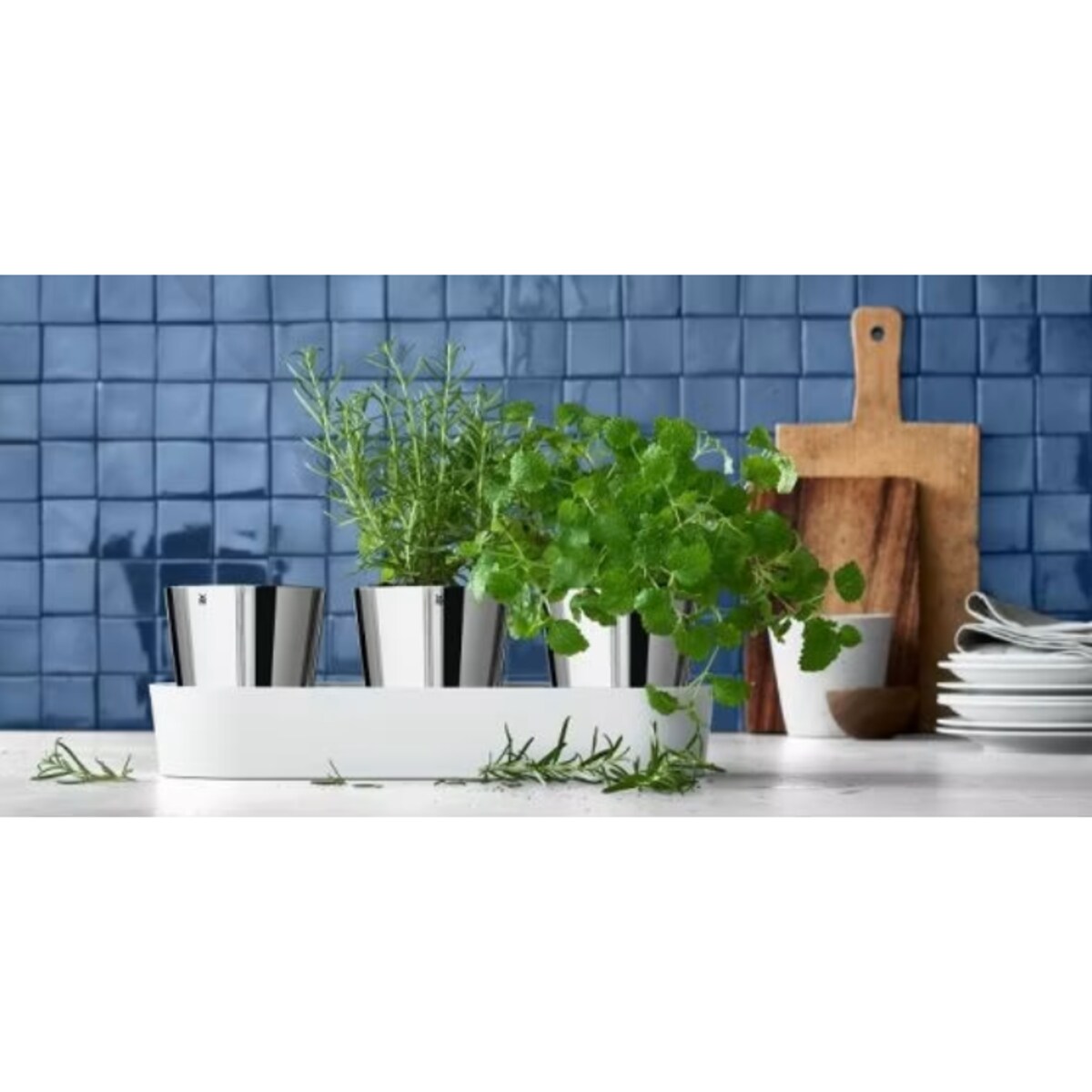 Zestaw 3 doniczek na zioła Gourmet, 36 x 12.5 x 10.8 cm, WMF