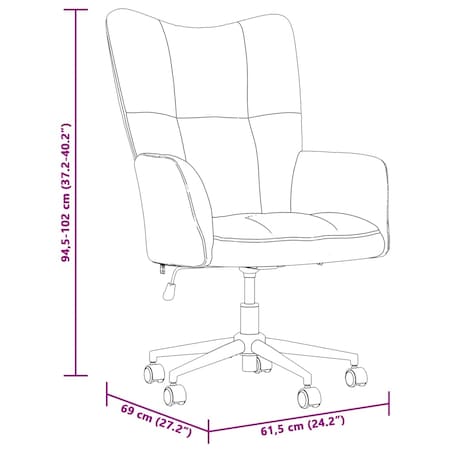vidaXL Fotel, kremowy, obity aksamitem