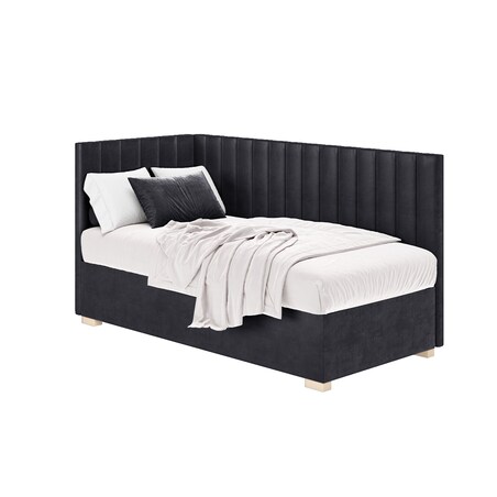 Mesonica Łóżko Snugi, linie granatowe, 90x200, Lewostronne