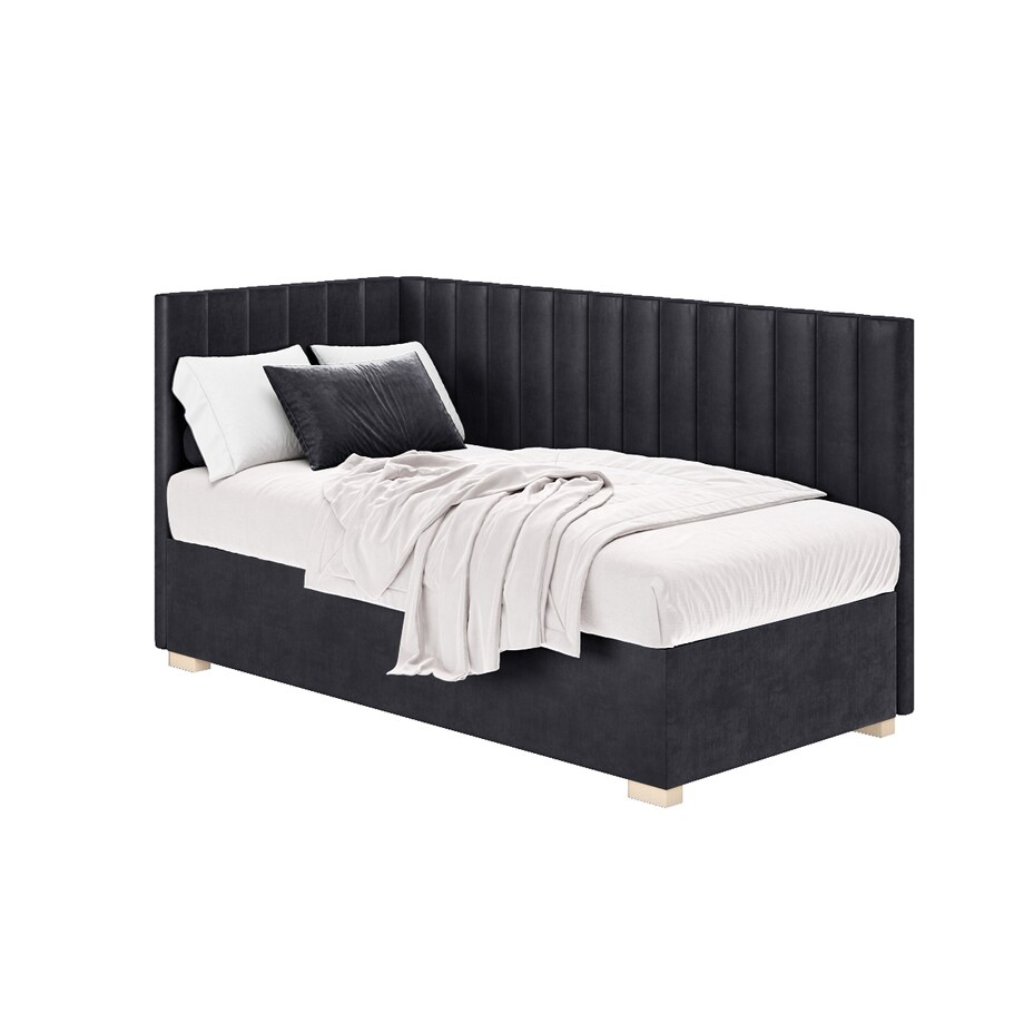 Mesonica Łóżko Snugi, linie granatowe, 90x200, Lewostronne