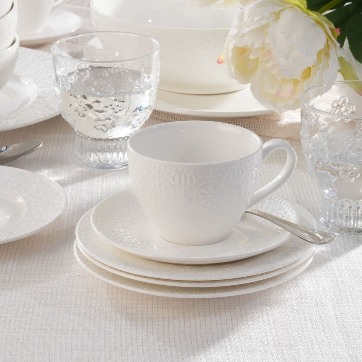 VILLA ITALIA Filiżanka do kawy 200 ml porcelanowa FLORENTINA