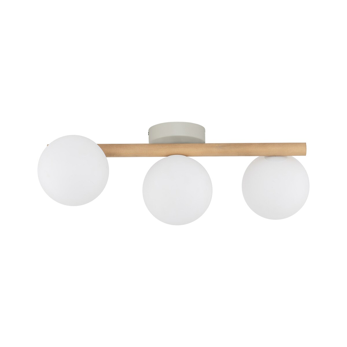 Lampa sufitowa TK Lighting ESTERA WOOD 5768 biała z drewnem 3xG9 nowoczesna do salonu i sypialni