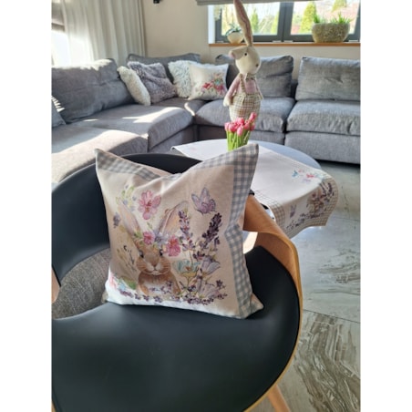 Poszewka Na Poduszkę Jasiek 45X45 Cm Żakardowa Dekoracyjna Ozdobna Wielkanocna