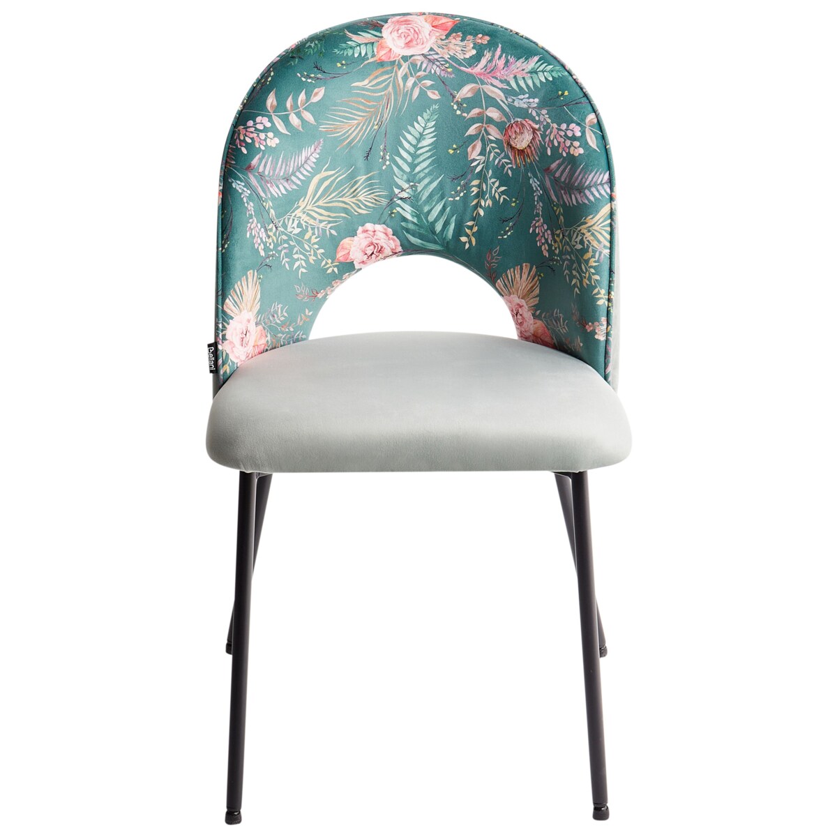 Zestaw 2 krzeseł do jadalni COVELO Welur Miętowy