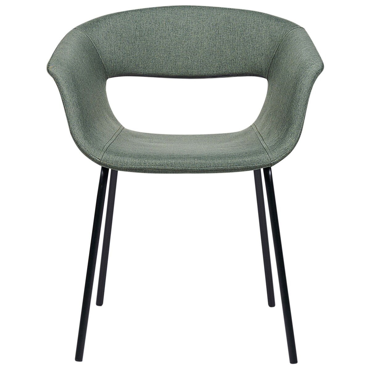 Zestaw 2 krzeseł do jadalni ELMA Ciemnozielony