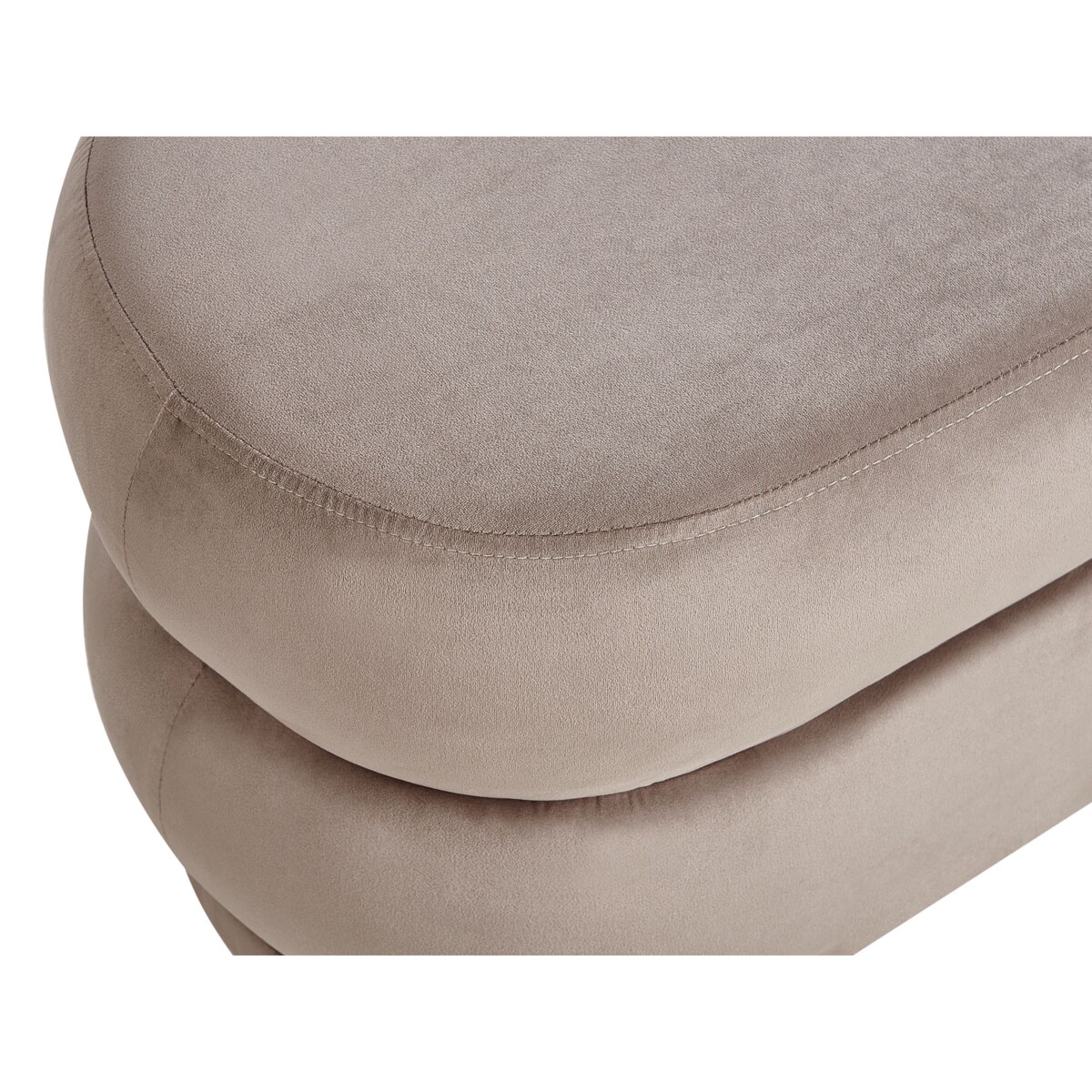 Ławka ELLENDALE Welur Beżowoszary