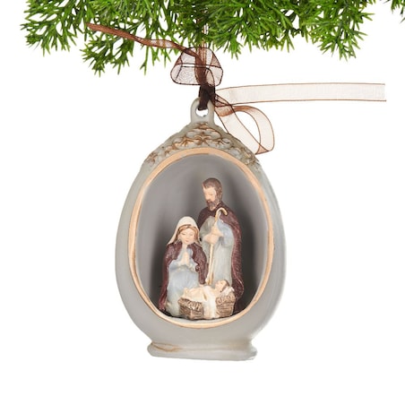 VILLA ITALIA Szopka bożonarodzeniowa LED Zawieszka 10 cm HOLY FAMILY