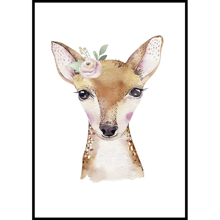 plakat jelonek z kwiatkiem 21x30 cm