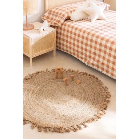 Dywan z juty naturalnej okragly Ondes Ø120 cm