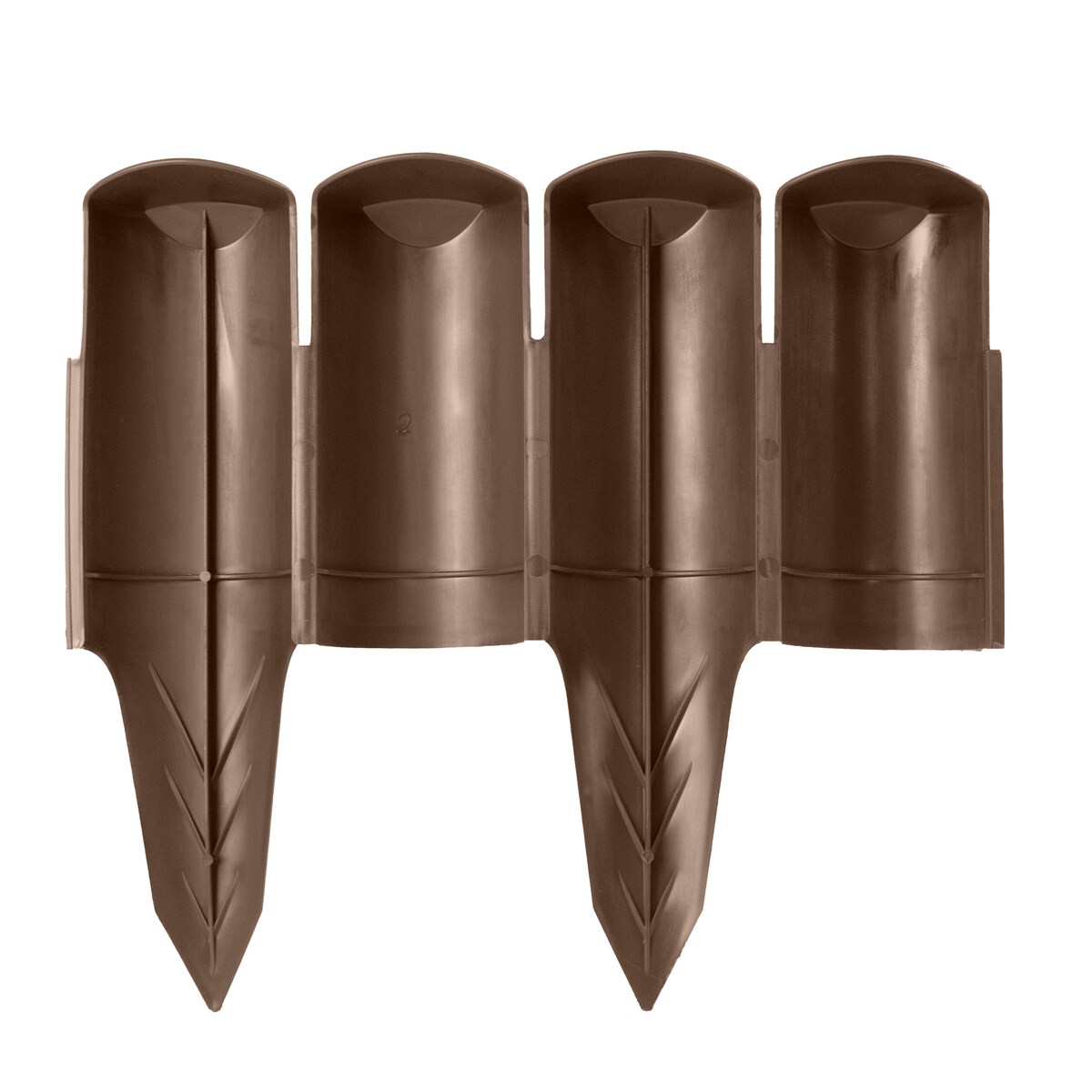 Płotek Ogrodowy 2,5 M Obrzeże Trawnikowe Palisada Brązowy