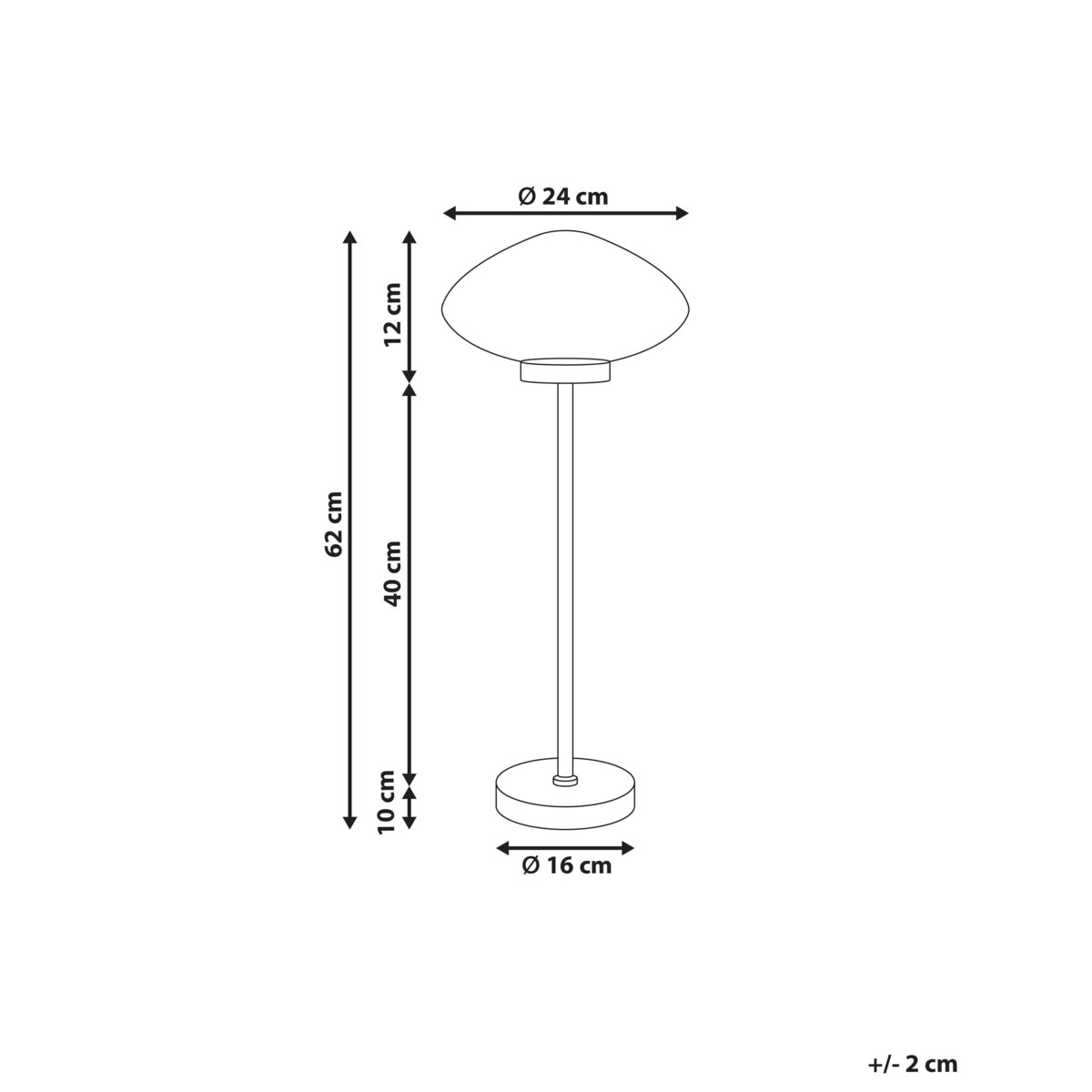 Lampa stołowa SIBUN Metal Srebrny