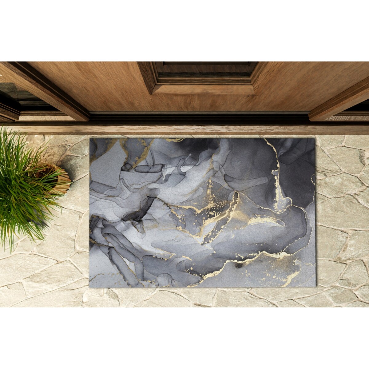 Wycieraczka zewnętrzna Szary marmur 60x40cm