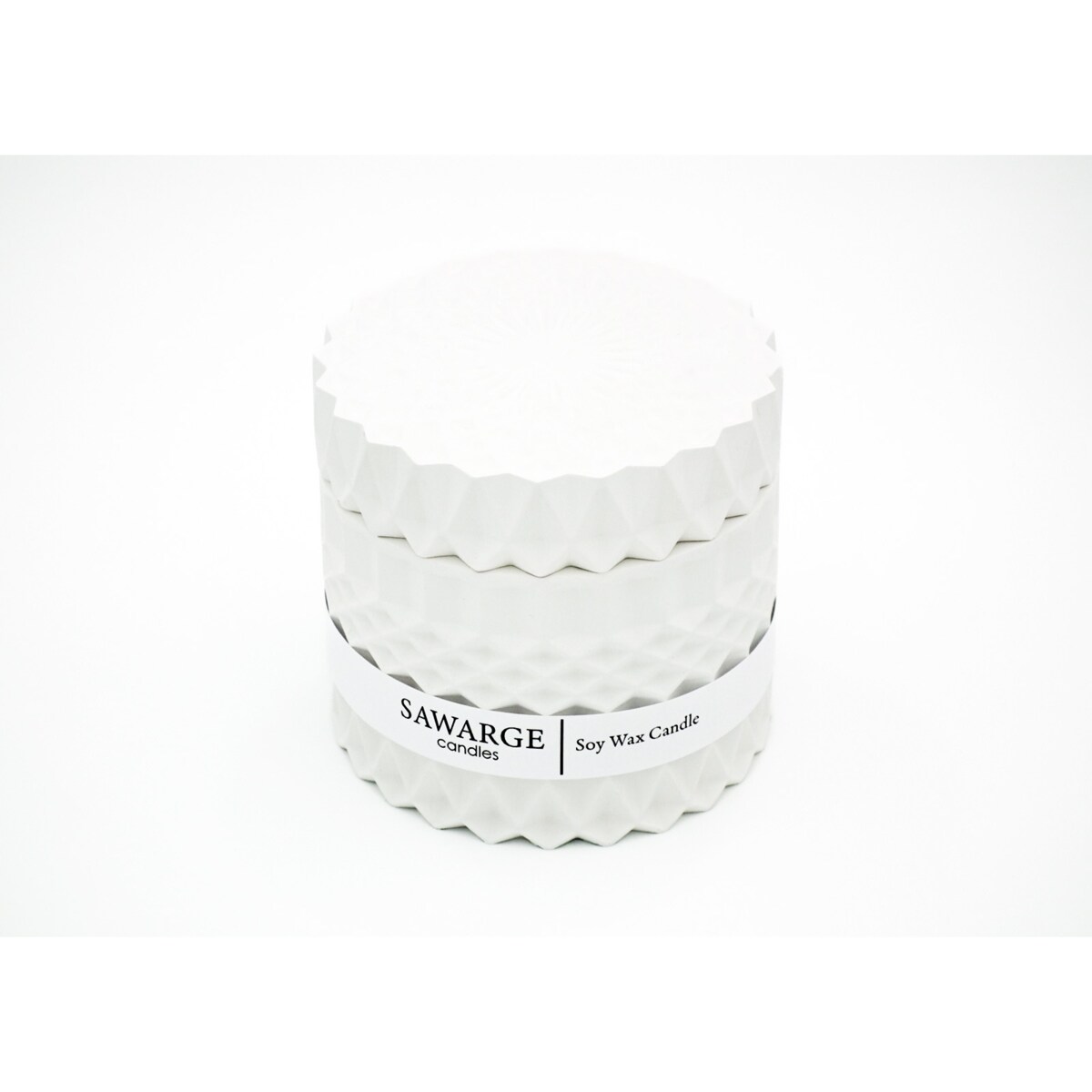Świeca sojowa bezzapachowa White Stone 180g