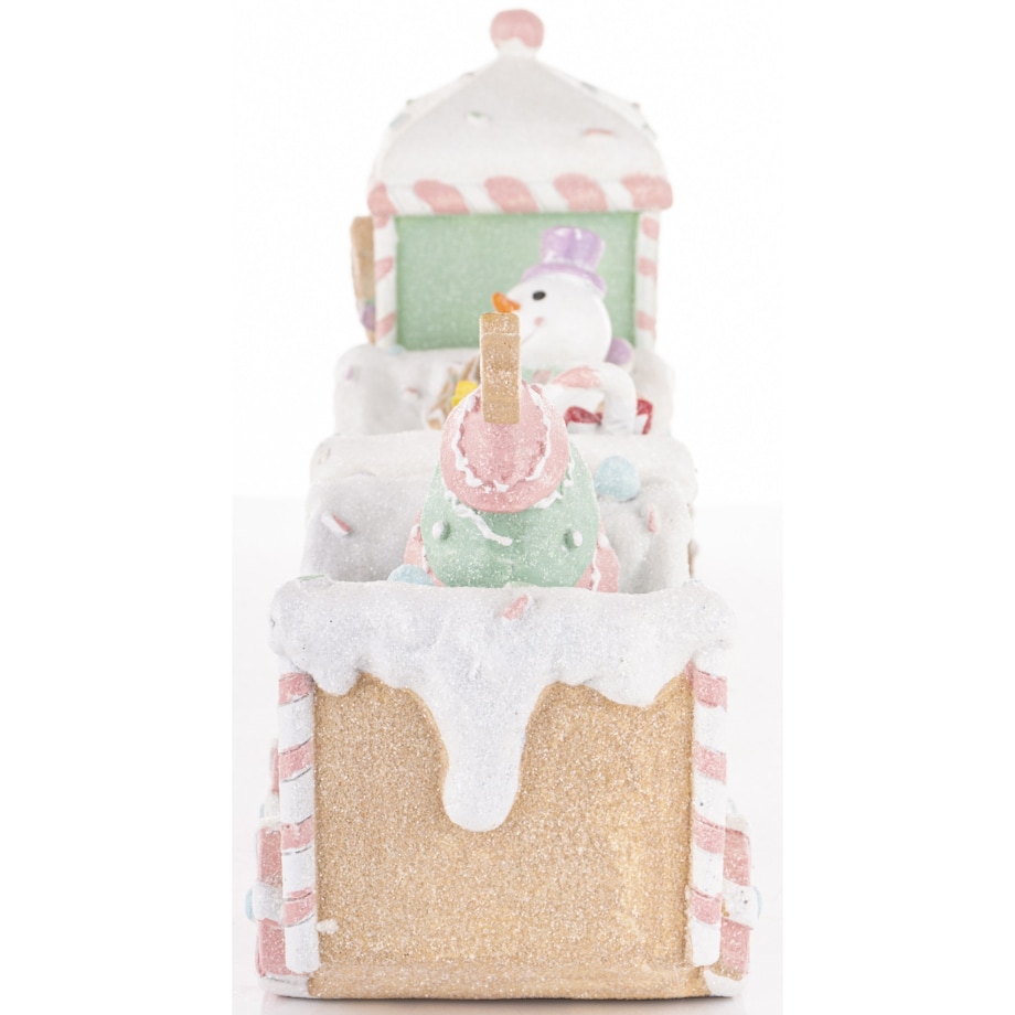 Dekoracja - pociąg ciasteczkowy 19x45x10,5 cm