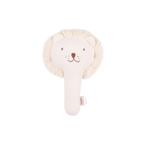 Grzechotka lew organic fleece cream