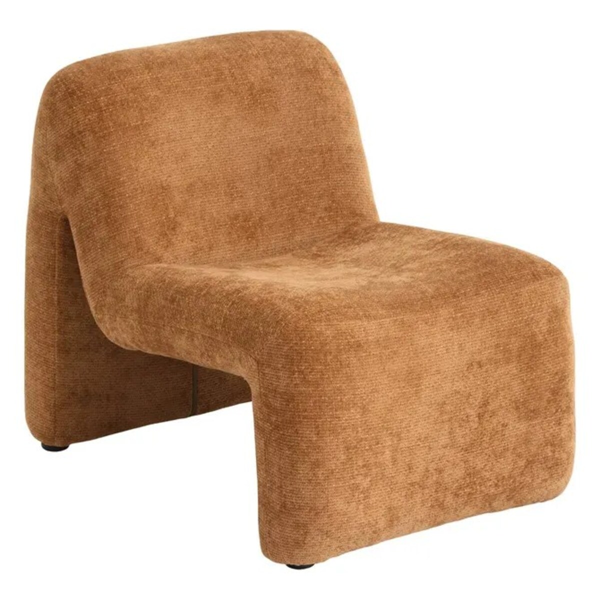 Fotel tapicerowany, bursztynowy, Astor, 84,5 cm