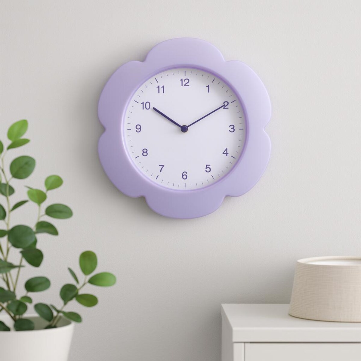 Zegar ścienny w kształcie kwiatu KRONA, 23 cm