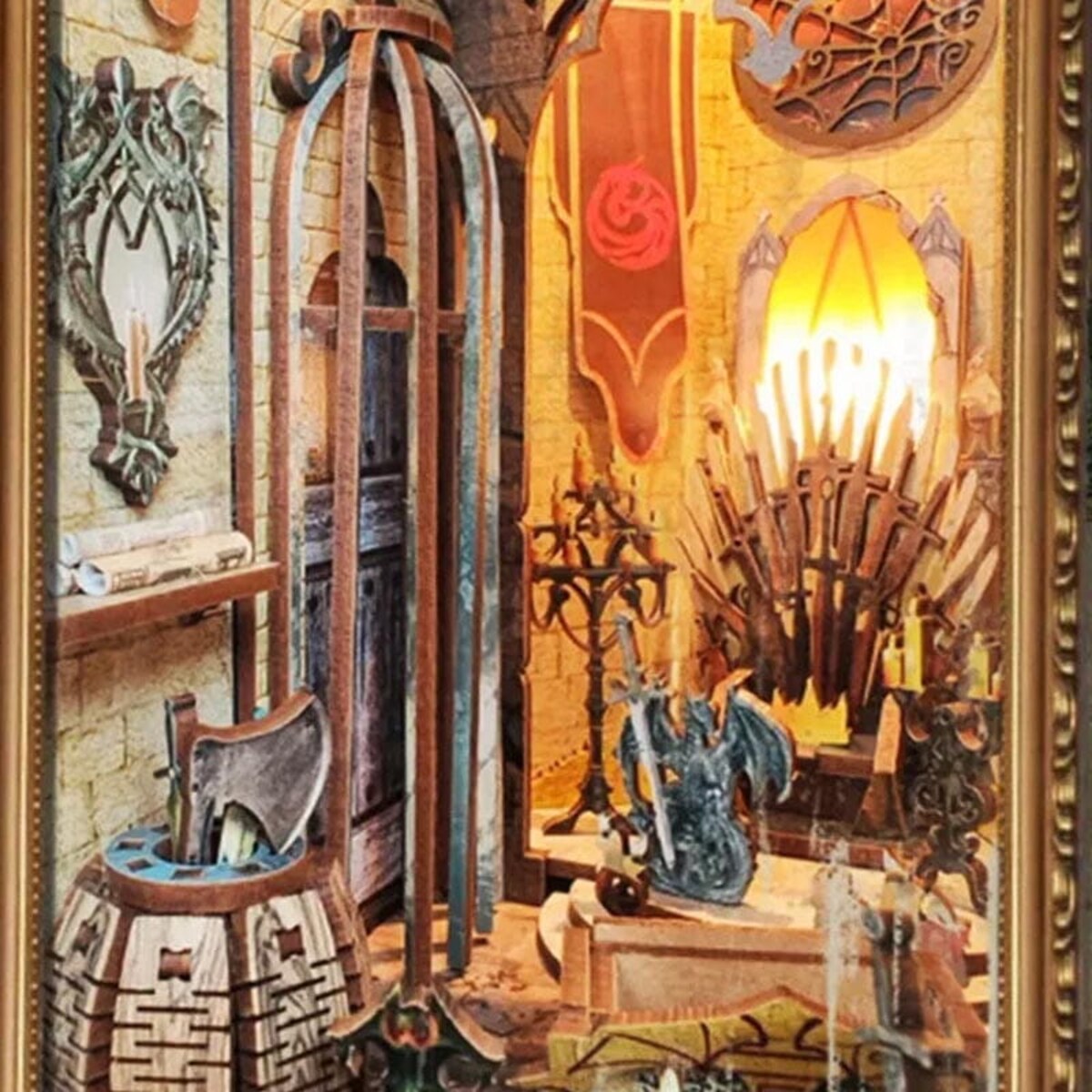 Miniaturowy domek Book Nook - Tron smoka - Joincon