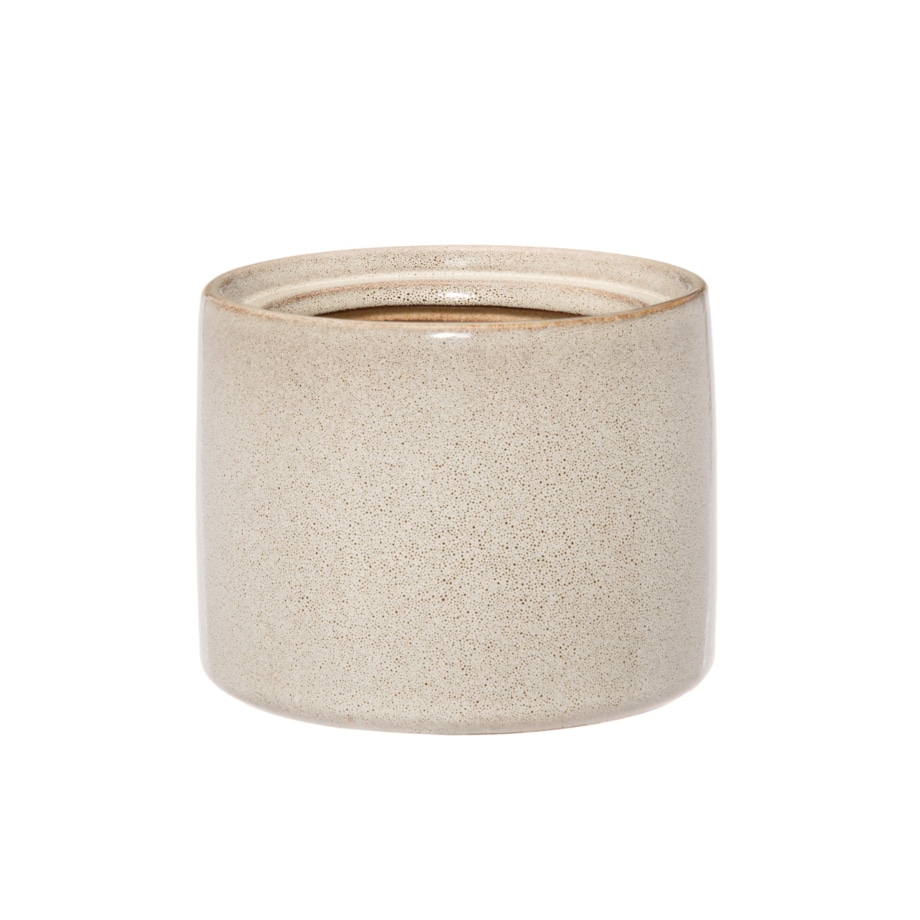 Pojemnik łazienkowy ceramiczny 10x8,8 cm LIQUID z pokrywką