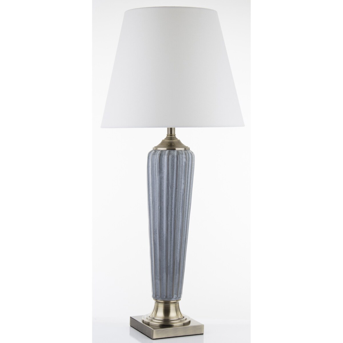 Lampa ceramiczna 86x38x38 cm beżowa DIGOMINA