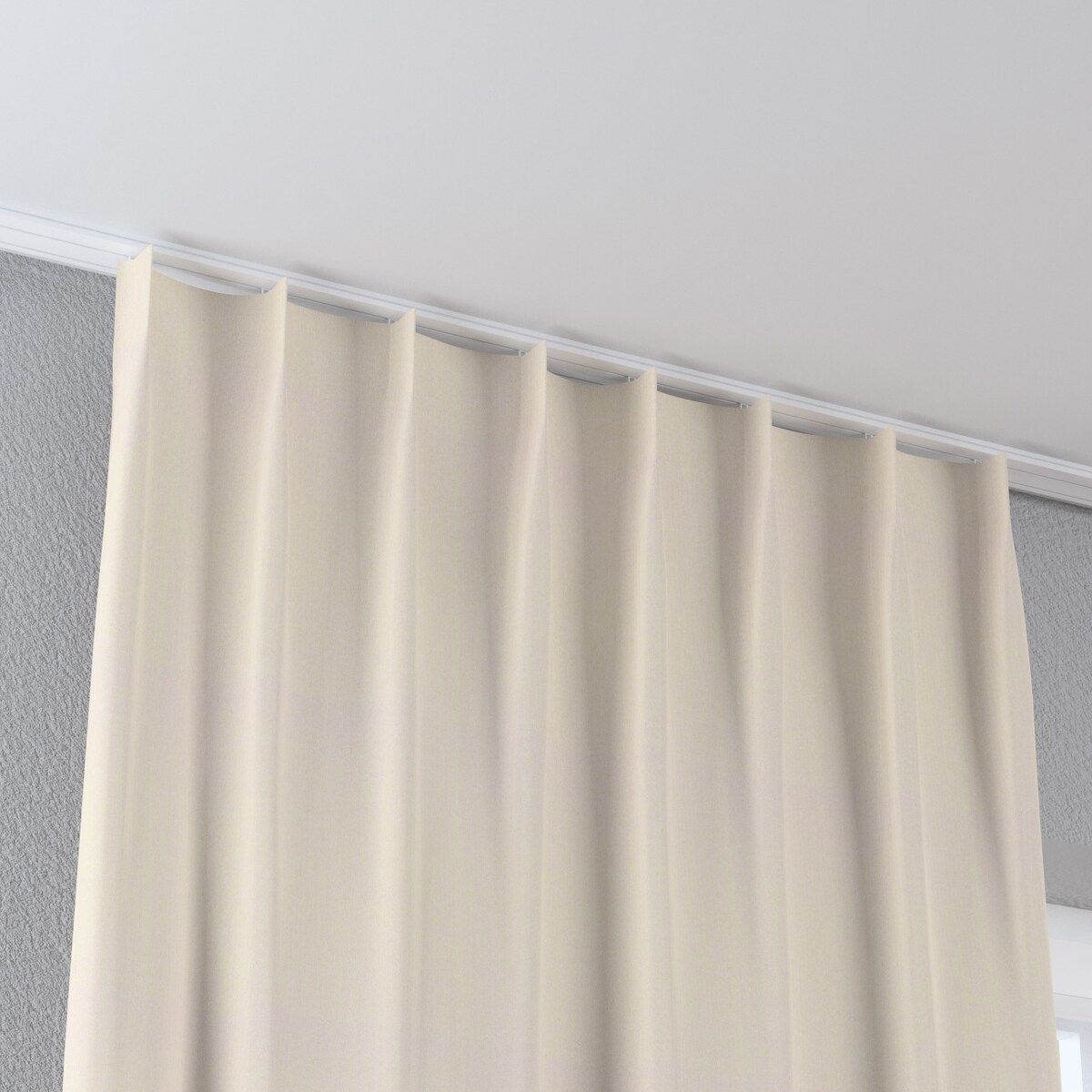 Zasłona na haczykach flex pojedynczych 130x245 jasny beżowy