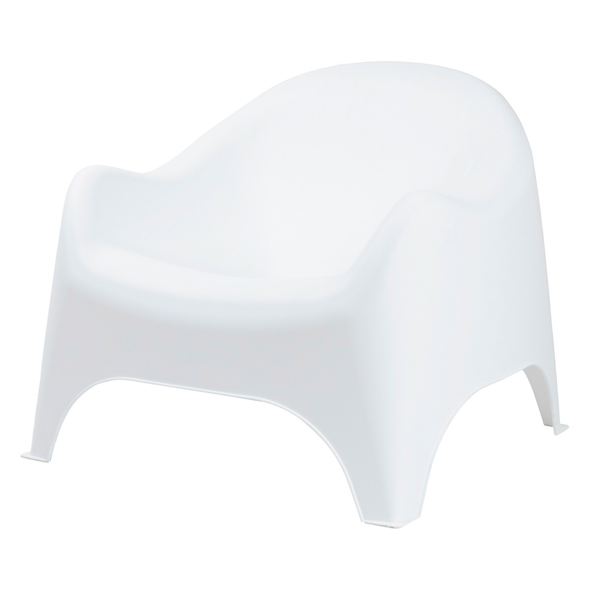 Fotel ogrodowy wypoczynkowy Dumbo na taras, balkon biały