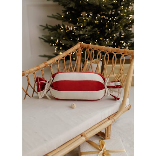 Poduszka Świąteczna Cukierek Carmin Red