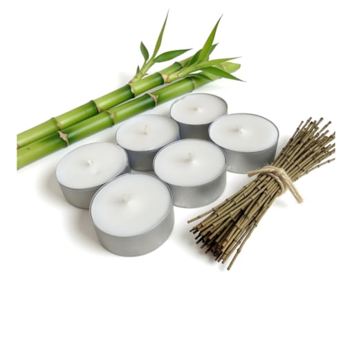 Bamboo Vetiver 6 szt podgrzewaczy/ tealight 85g- wosk sojowy (dostępne inne zapachy)