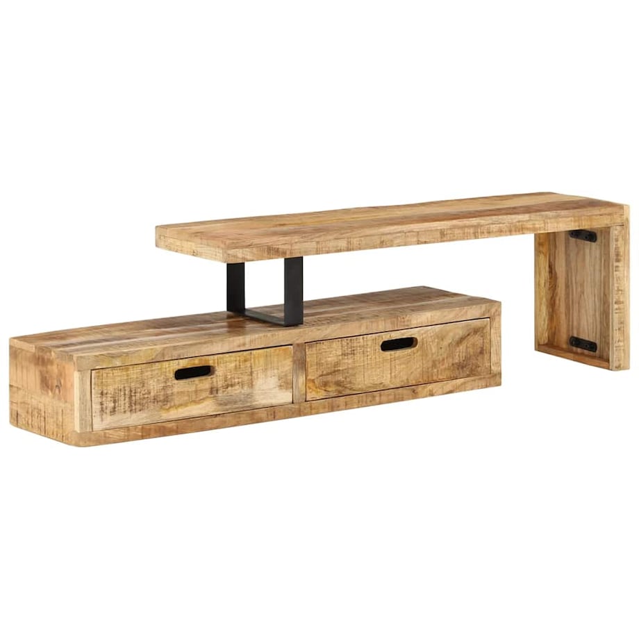 vidaXL Stojak pod TV (118-200) x 30 x 40 cm Drewno lite Mango
