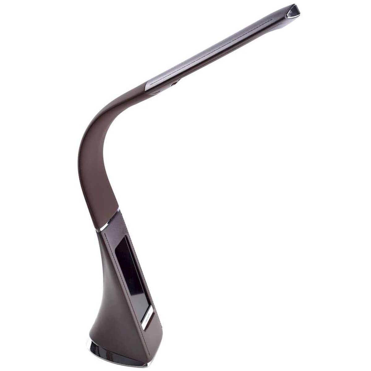 Biurkowa LAMPKA stojąca GALA ML139 Milagro stołowa LAMPA metalowa LED 6W 3000K z zegarkiem brązowa