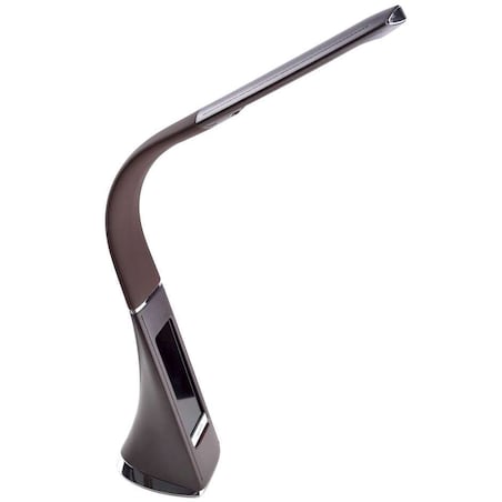 Biurkowa LAMPKA stojąca GALA ML139 Milagro stołowa LAMPA metalowa LED 6W 3000K z zegarkiem brązowa