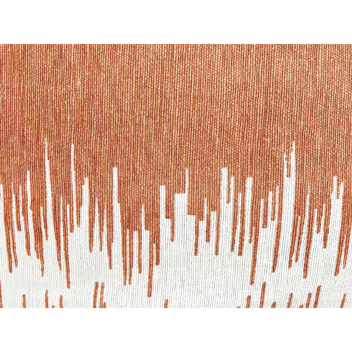 Puf 50 x 30 cm biało-czerwony KAWAI