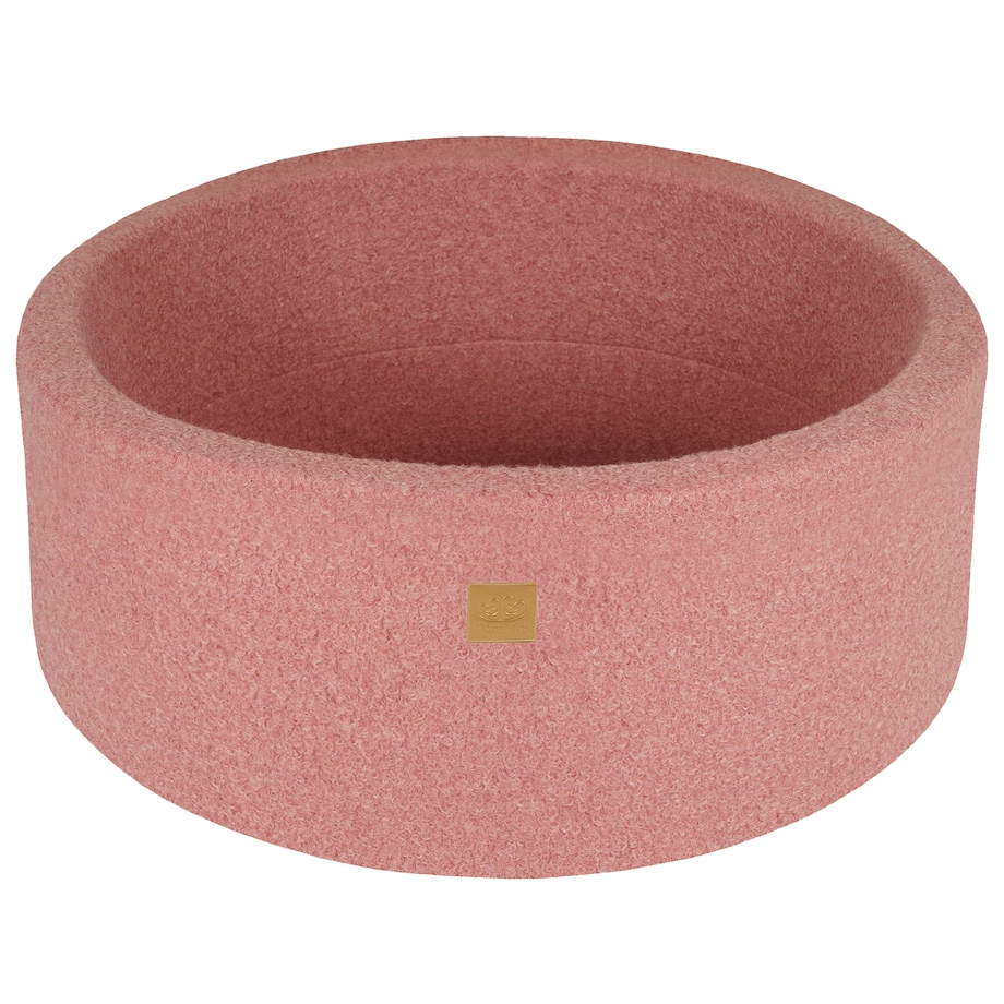 MeowBaby® Boucle Różowy Okrągły Suchy Basen 90x30cm dla Dziecka bez piłek