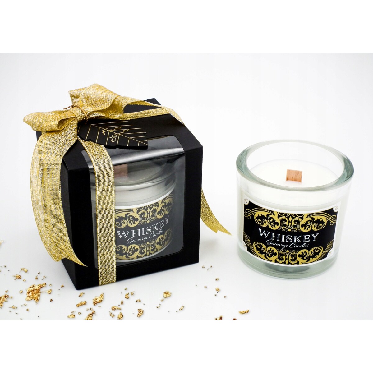 Świeca zapachowa WHISKEY prezent dla mężczyzny Dzień Dziadka 200g