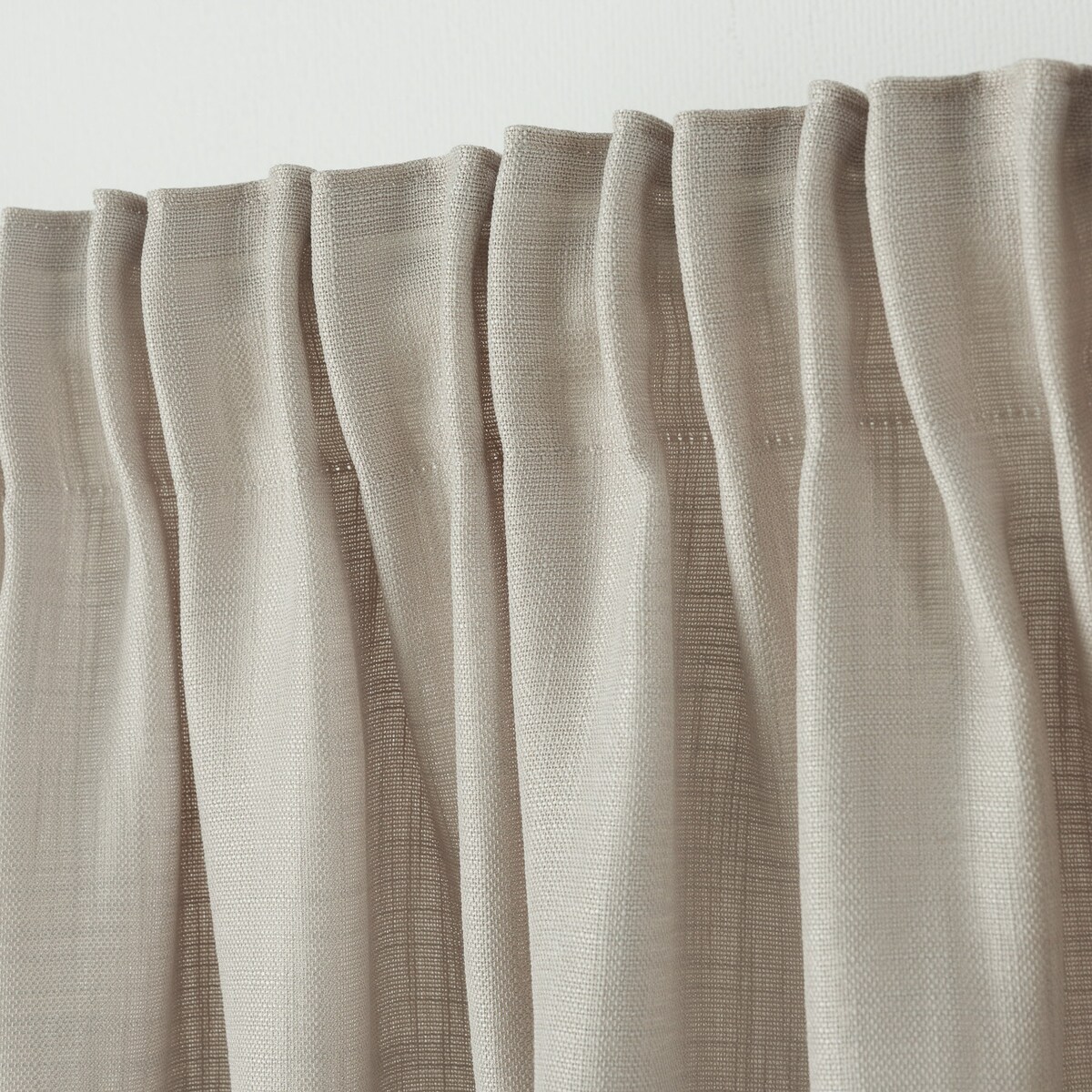 Zasłona na taśmie marszczącej strukturalna beżowa 140 x 280 cm 1 szt. 140x280 beżowy