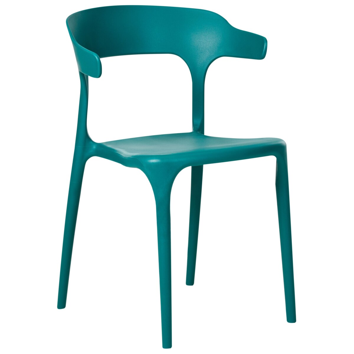 Zestaw 4 krzeseł ogrodowych GUBBIO Lazurowy