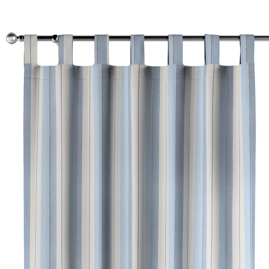 Zasłona na szelkach 1 szt. 130x245 niebieskie pasy