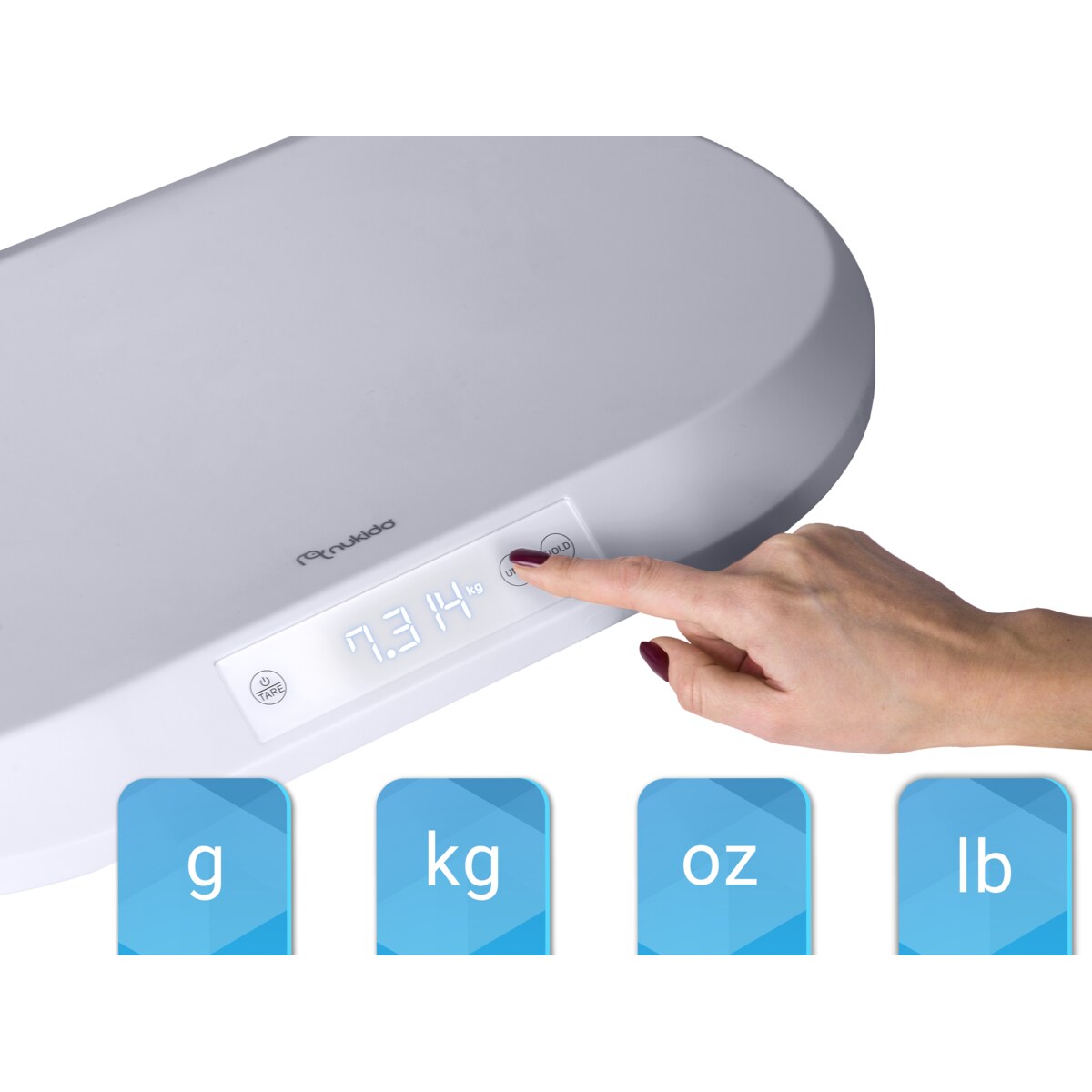 Waga dla niemowlęca elektroniczna dziecięca do 40kg Nukido