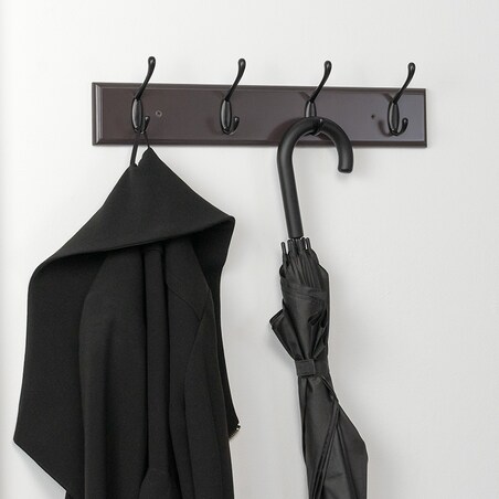 Wieszak ścienny do przedpokoju drewniany klasyczny haczyki