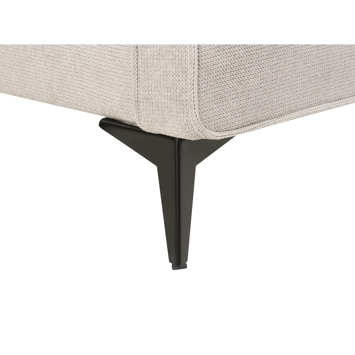 Łóżko tapicerowane 160 x 200 cm jasnoszare VALOGNES