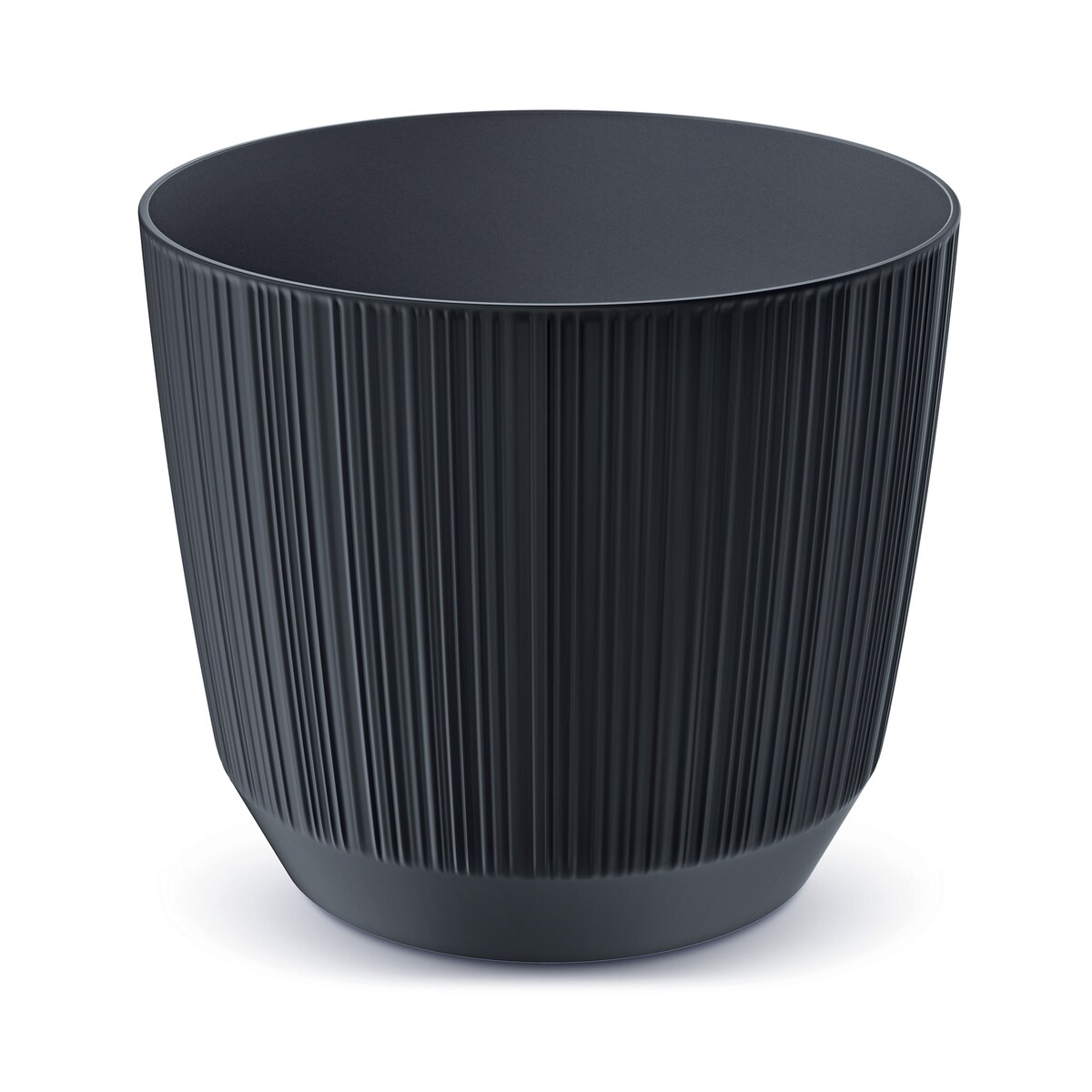 Doniczka Osłonka Domowa 16,8 Cm Ryfo Na Stół Parapet Do Domu Antracytowa