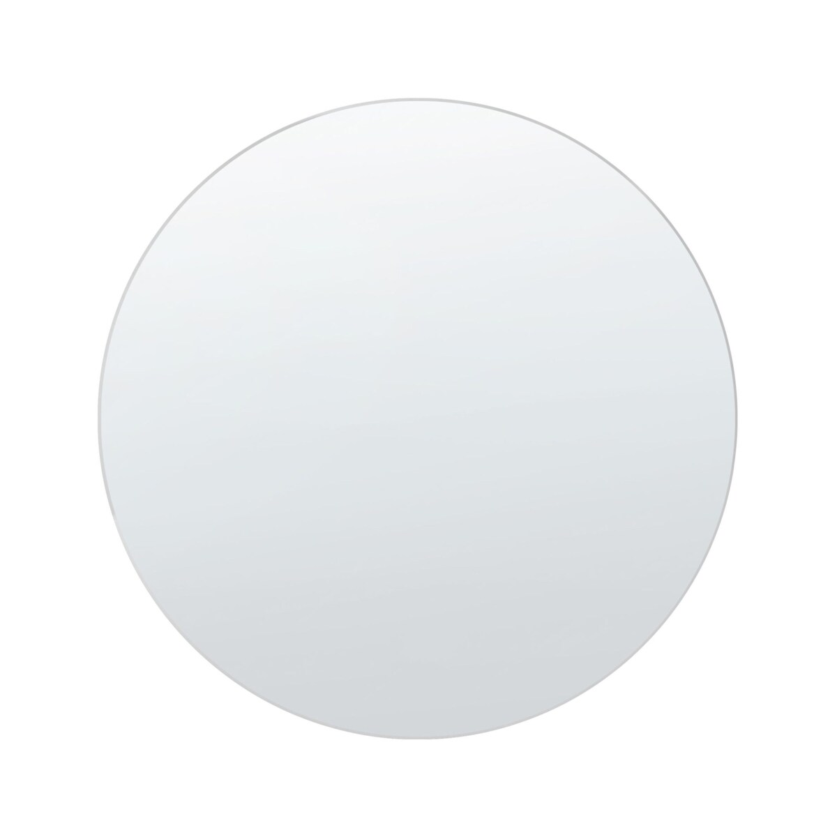 Okrągłe lustro ścienne ø 60 cm srebrne AGEN