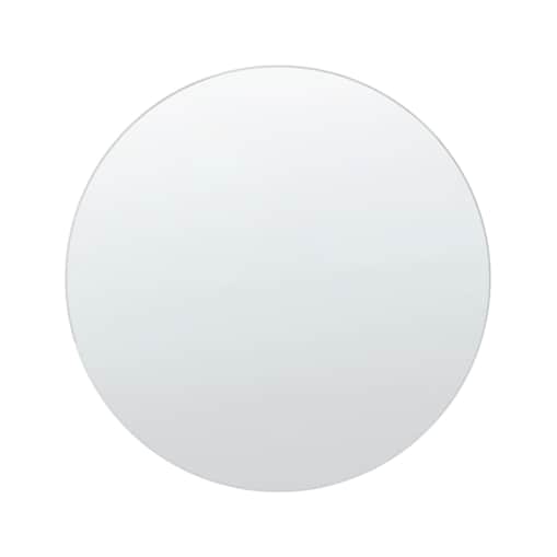 Okrągłe lustro ścienne ø 60 cm srebrne AGEN