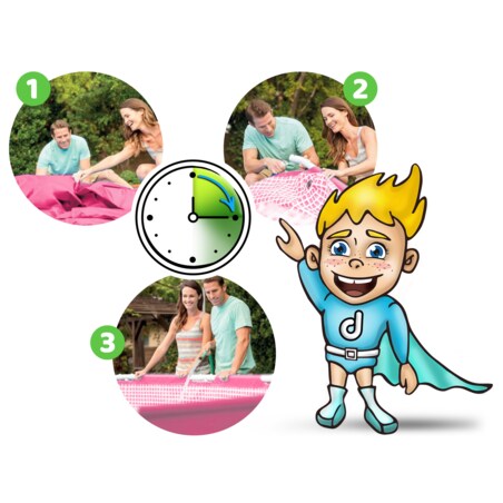 Basen ogrodowy stelażowy 220x150cm Intex 28266 + mata gratis