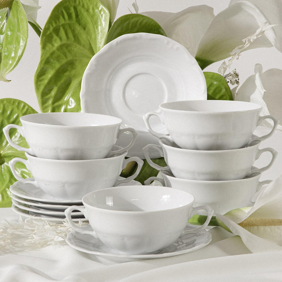 Bulionówka ze spodkiem 6 szt. MARIA TERESA